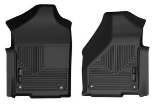 Ram 2500 Floor Mats - Front - Husky Liners - WeatherBeater - Black - `19-`22